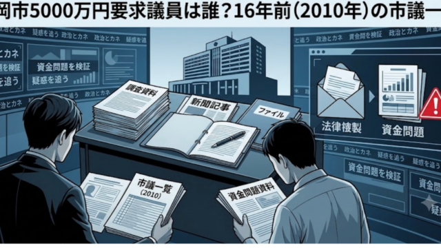 福岡市5000万円要求議員は誰？16年前（2010年）の市議一覧
