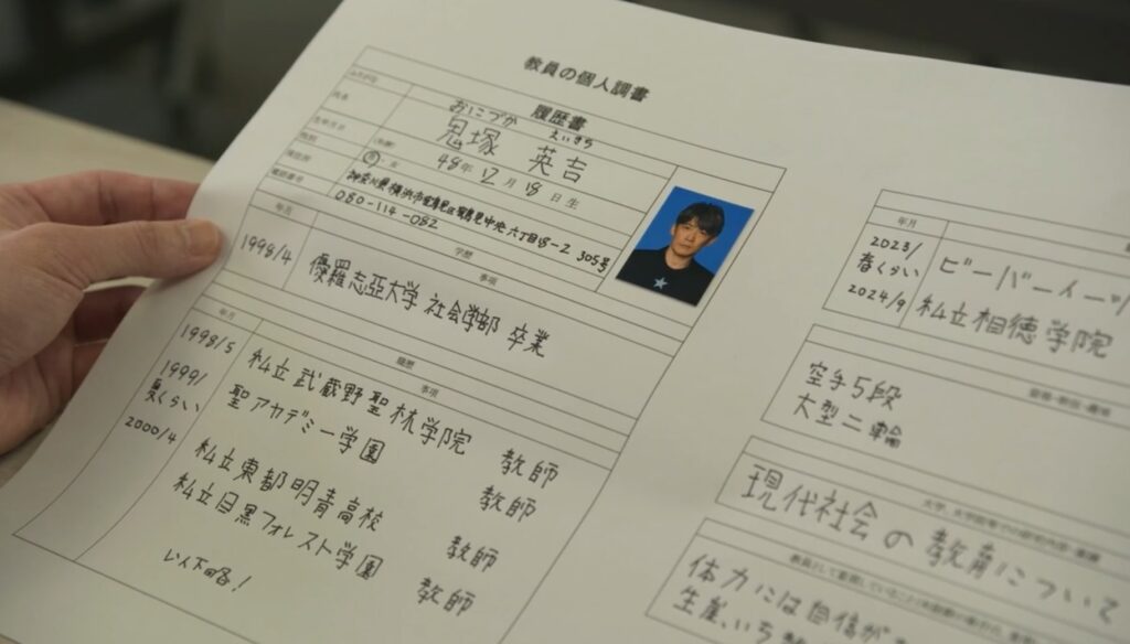 GTO第一話の面接シーンより
