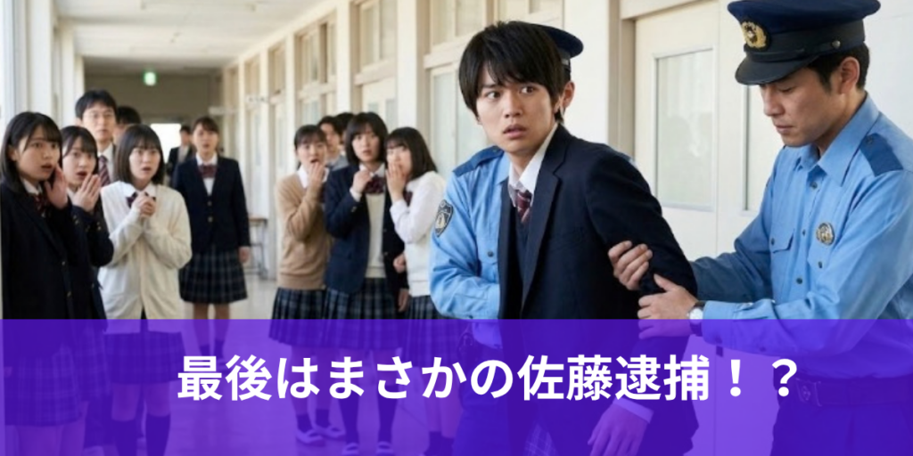 最後はまさかの佐藤逮捕！？